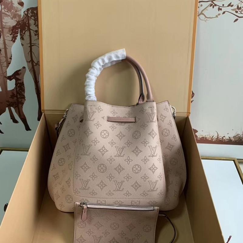 LV Handbags Tote Bags M54401 Full Leather Pink